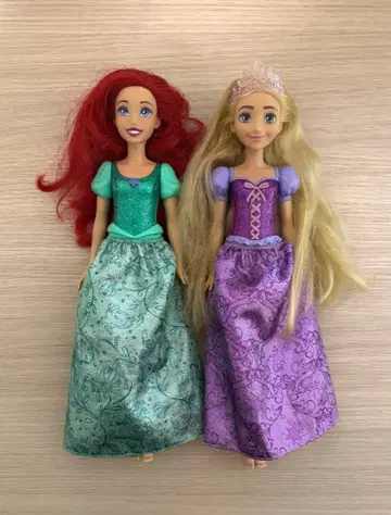 새상품급 아리엘 & 라푼젤 인형