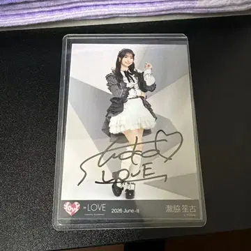 =LOVE 타키와키 쇼코 브로마이드 친필 사인 포함