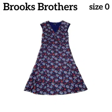 Brooks Brothers 원피스 플라워 턱 무릎 기장 0 S 상당