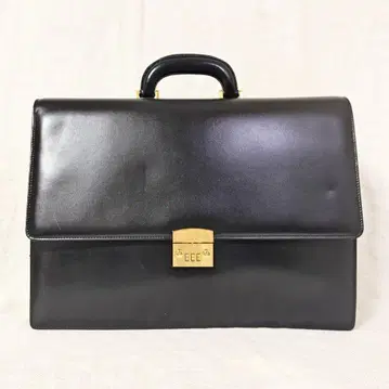 카란다쉬 CARAN d'ACHE 가죽 브리프 케이스 비즈니스 토트백 블랙