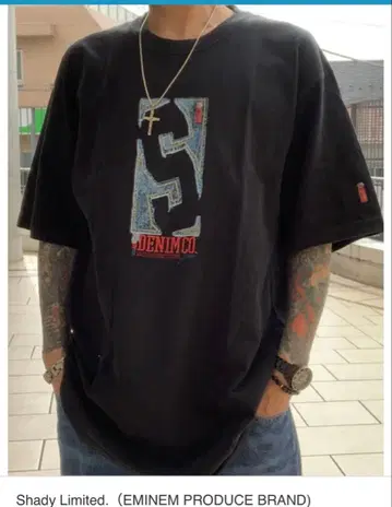 SHADY LTD XL 데님 T셔츠 블랙 에미넴
