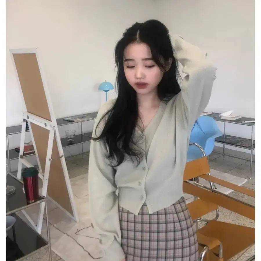 영앤리치 컬러팝 가디건 민트