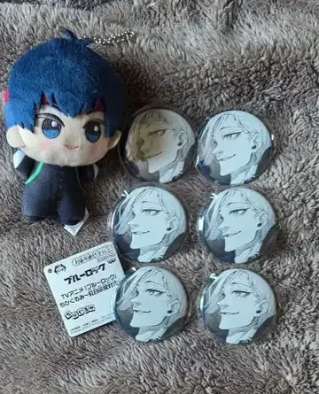 블루 록 봉제 인형 캔뱃지 묶음 판매