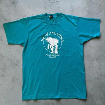 USA제 90s 알래스카 북극곰 T셔츠 L