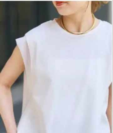 Spick & Span 오간자 콤비 루즈 PO 화이트 A