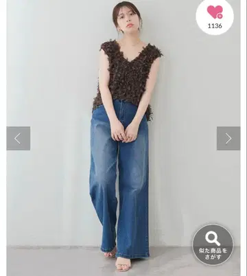 내추럴 꾸뛰르 릴렉스 스트레이트 스트레치 셀프 컷 데님 현행 모델