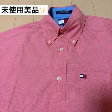 미사용 TOMMY HILFIGER 타미힐피거 반팔 셔츠 코랄