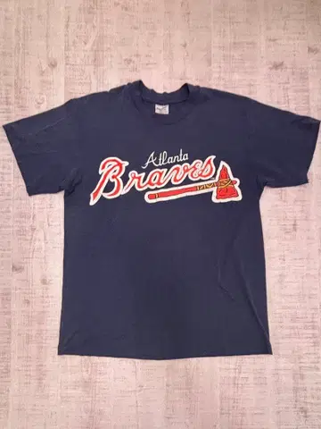 USA 제조 애틀랜타 브레이브스 MLB 티셔츠 빈티지 싱글