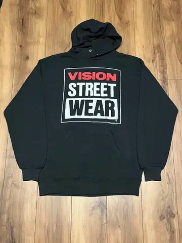 80s VISION STREET WEAR 후드티 블랙 USA제
