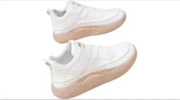 크로스 벨크로 테이프 통굽 하이컷 신발