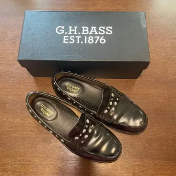 G.H.BASS WEEJUNS 페니 로퍼 스터드 블랙