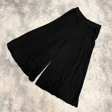 [ Live in comfort ] 가우초 팬츠 와이드 팬츠 블랙 (M)