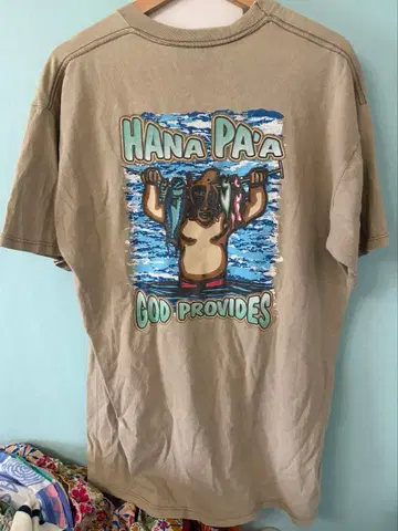 빈티지 90s 저지 프린트 티셔츠