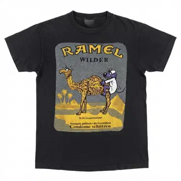 RAMEL WILDER 그래픽 T셔츠 블랙