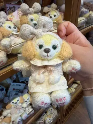 상하이 디즈니 쿠키앤 봉제 인형 키체인