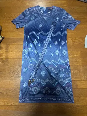 LEONARD FASHION 원피스 반팔 블루 계열