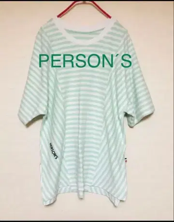 PERSON'S 슬림 보더 상의 L 사이즈