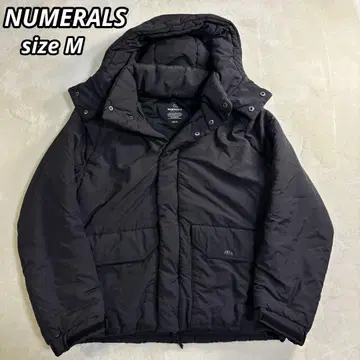NUMERALS 패딩 자켓 나일론 블랙 남성용 M 누메