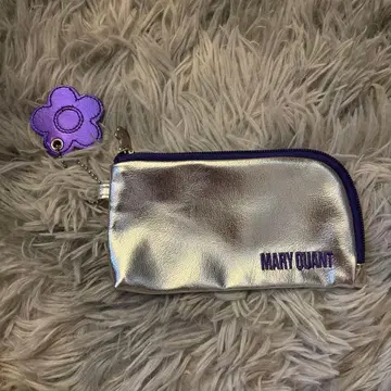 MARY QUANT 파우치 실버 데이지 참