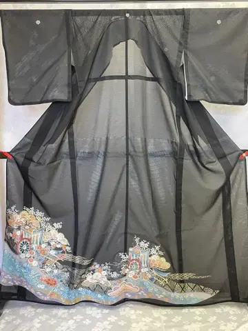 여름 명주 전통 예복 기모노