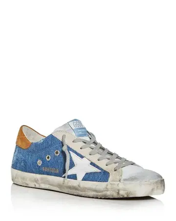GOLDEN GOOSE SUPERSTAR LIGHT BLUE DENIM