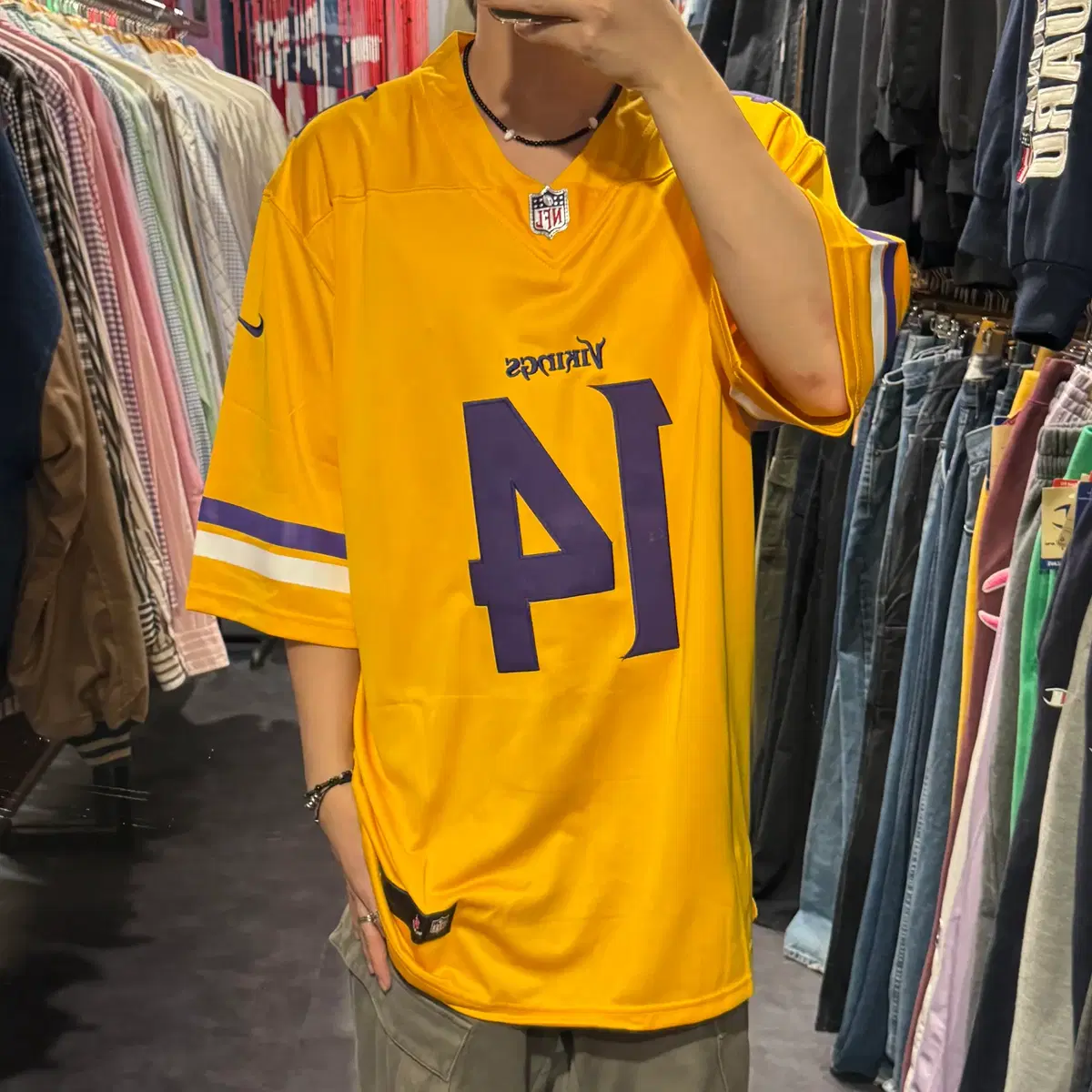 [IM] NFL x NIKE NO.14 DIGGS 반팔져지 옐로우