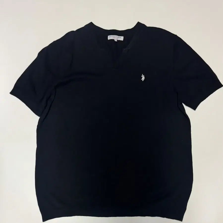 Us 폴로 아센 23년도 오픈넥 린넨 혼방 반팔 니트 XL ~ 2XL