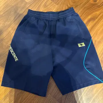 새상품 AKASHI S.U.C. DESCENTE 하프 팬츠 3L 네이비