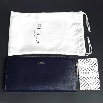[ 미사용 새상품 ] FURLA 장지갑 네이비 부속물 있음 훌라 여성용