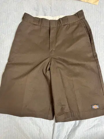 Dickies 하프 팬츠 브라운 Loose Fit Size32