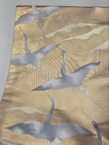 후쿠로 오비 학 문양 완성품 L