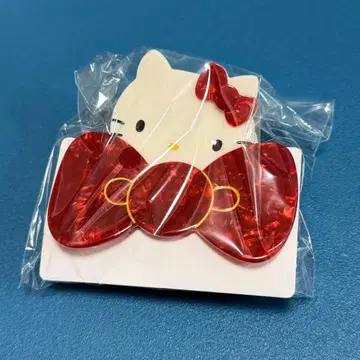코스메 키친 HELLO KITTY 헤어 클립 헬로키티 미사용 새상품