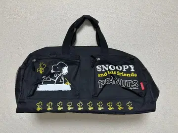 SNOOPY PEANUTS 보스턴 백 블랙 수학여행