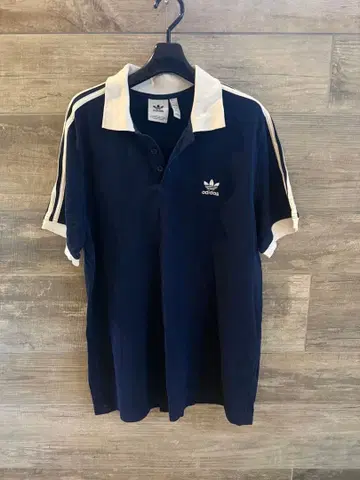 adidas 피케 셔츠 반팔 네이비