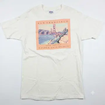 80s USA제 Hanes BEEFY-T 샌프란시스코 아트 티셔츠
