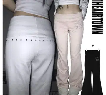 THEAIRTOWN Angel Stud 로우라이즈 부츠컷