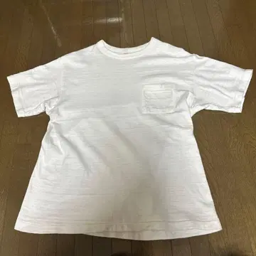 WAREHOUSE 포켓 티셔츠 화이트 포켓 티 L 사이즈