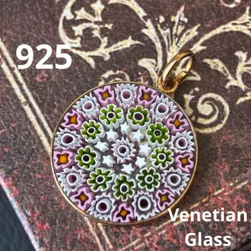 925 각인 Venetian Glass 목걸이 탑