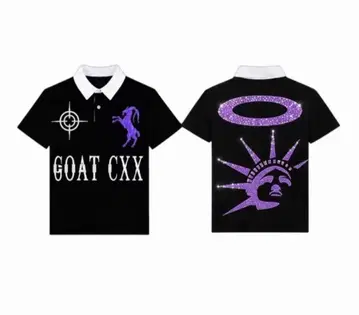 GOAT CXX 피케 셔츠 퍼플