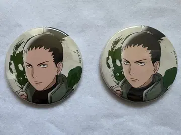 NARUTO THE 캐릭터 한정판 나라 시카마루 캔뱃지 2개 세트