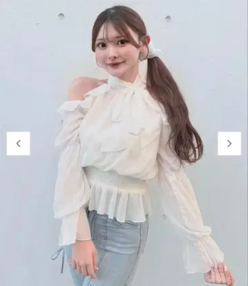 아메리본 프릴 블라우스 NOMAE