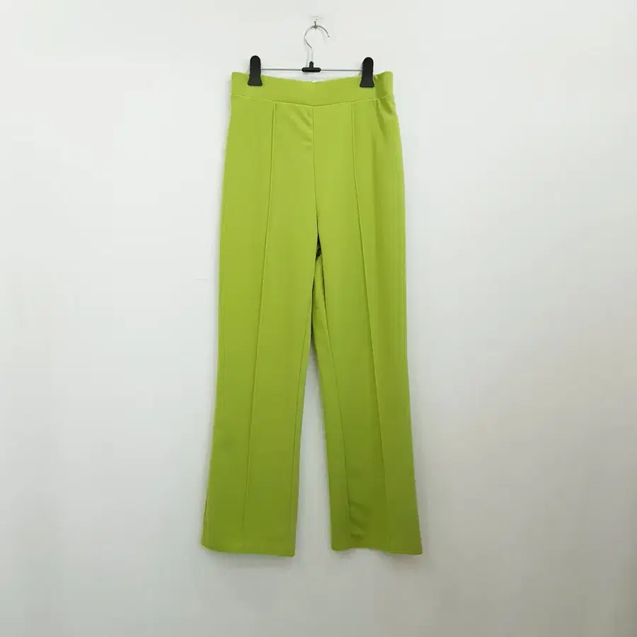 빈티지 밴딩 스판 페미닌 와이드 바지 여M R598