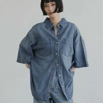 모듬 데님 빅 셔츠 SS 638496