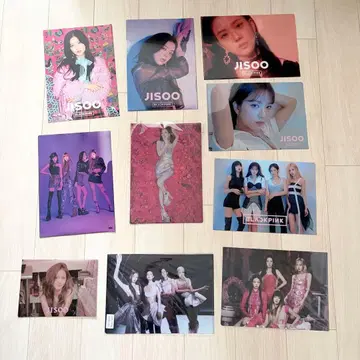 BLACKPINK 지수 클리어 파일 10장 굿즈 K-POP 아이돌