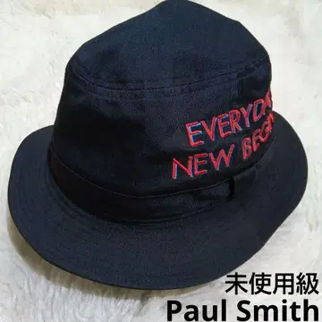 미사용급 PS Paul Smith Happy 버킷햇 블랙