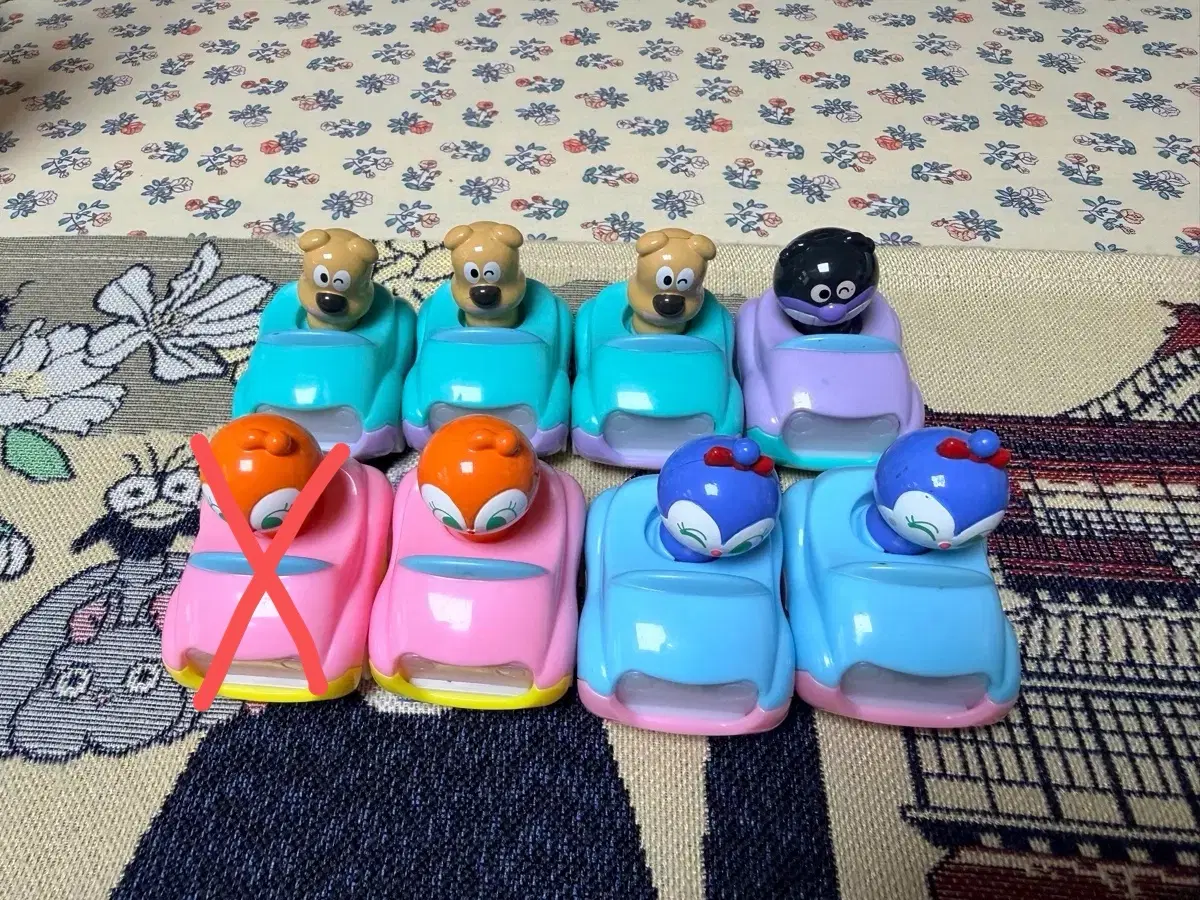 호빵맨 치즈 짤랑이 딸랑이 세균맨 자동차 가챠