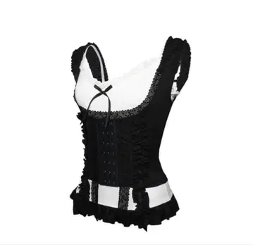 theredthread frill corset tops wh x bk