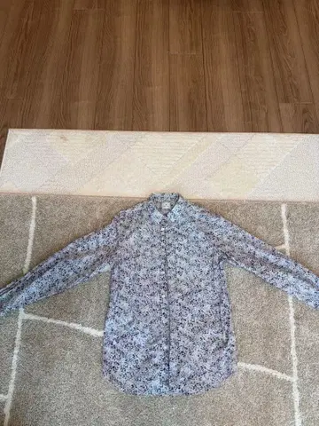 PS Paul Smith 여성용 꽃무늬 긴팔 셔츠 M 블루 코튼