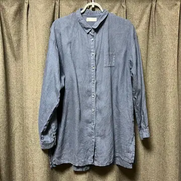 sisam 시삼코보 Linen 백 핀턱 셔츠 린넨 100%