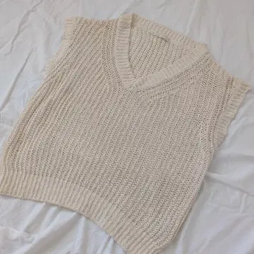 plage 실크 Linen lily V넥 니트